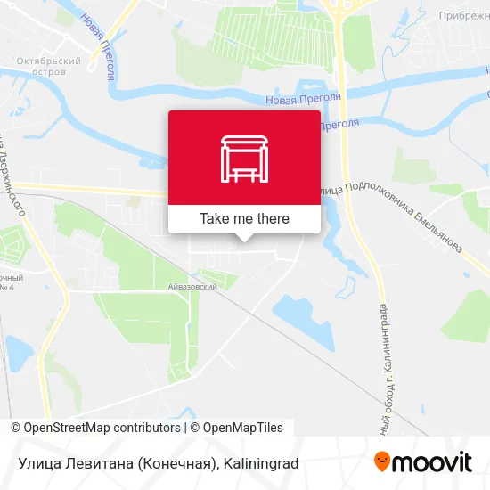 Улица Левитана (Конечная) map