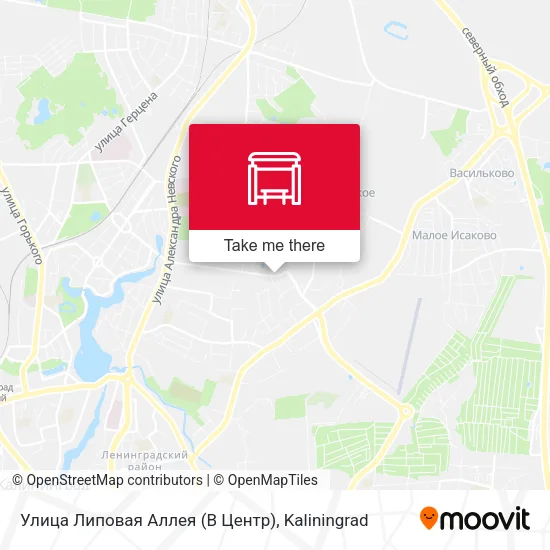 Улица Липовая Аллея (В Центр) map