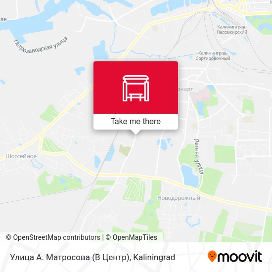 Улица А. Матросова (В Центр) map