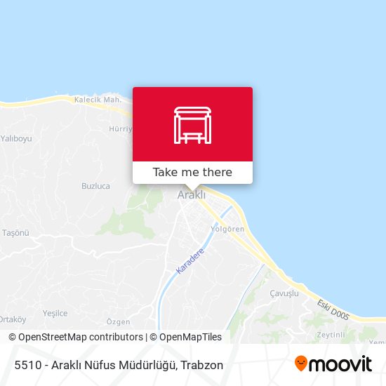 5510 - Araklı Nüfus Müdürlüğü map