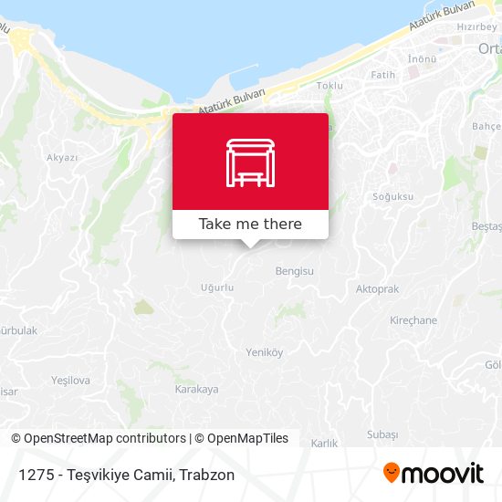 1275 - Teşvikiye Camii map