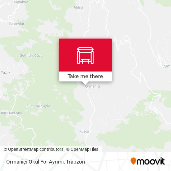 Ormaniçi Okul Yol Ayrımı map