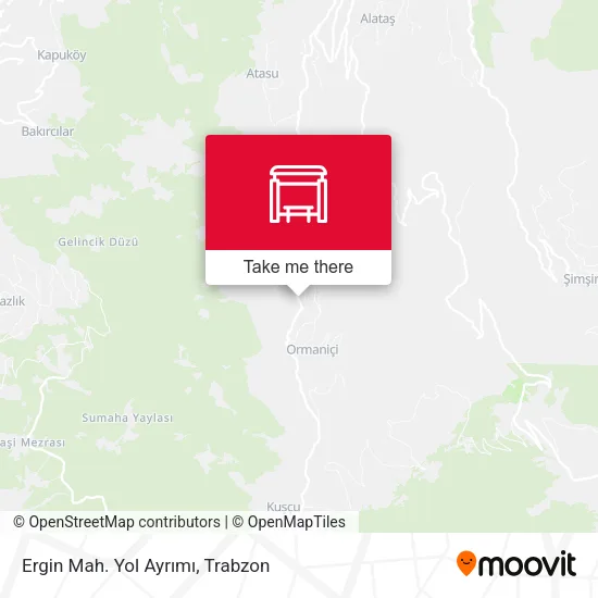 Ergin Mah. Yol Ayrımı map