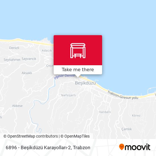 6896 - Beşikdüzü Karayolları-2 map