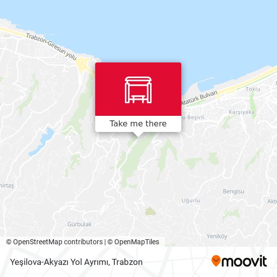 Yeşilova-Akyazı Yol Ayrımı map