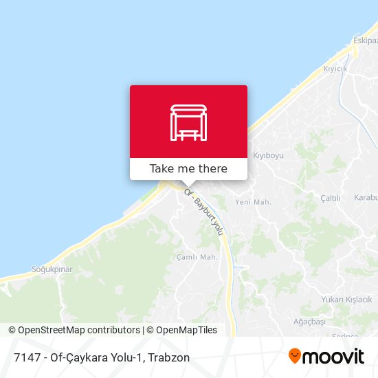 7147 - Of-Çaykara Yolu-1 map