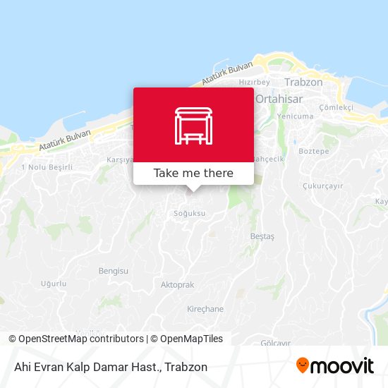 Ahi Evran Kalp Damar Hast. map