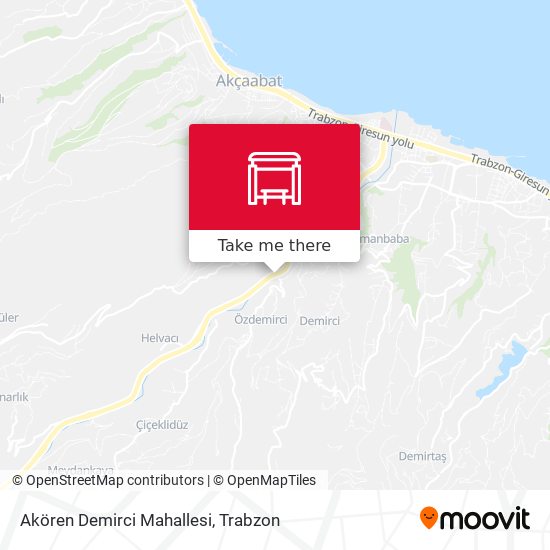 Akören Demirci Mahallesi map