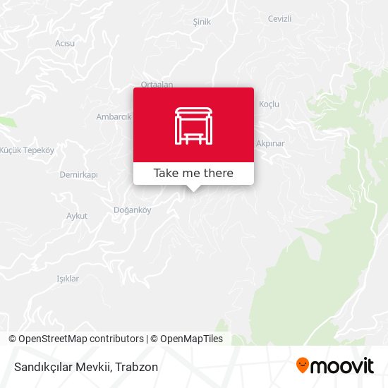 Sandıkçılar Mevkii map
