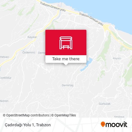 Çadırdağı Yolu 1 map