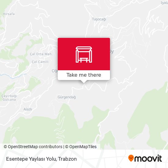 Esentepe Yaylası Yolu map