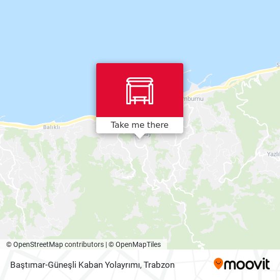 Baştımar-Güneşli Kaban Yolayrımı map