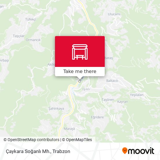 Çaykara Soğanlı Mh. map
