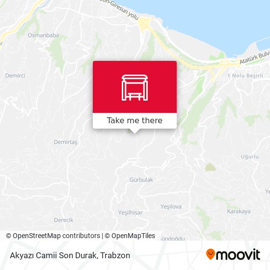 Akyazı Camii Son Durak map