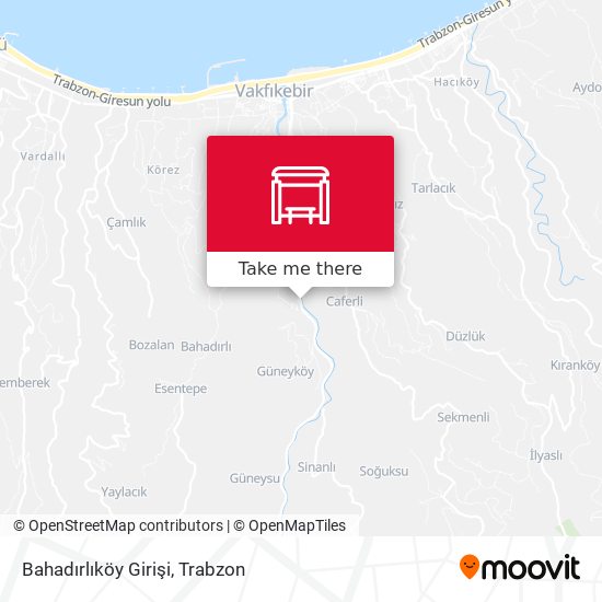 Bahadırlıköy Girişi map
