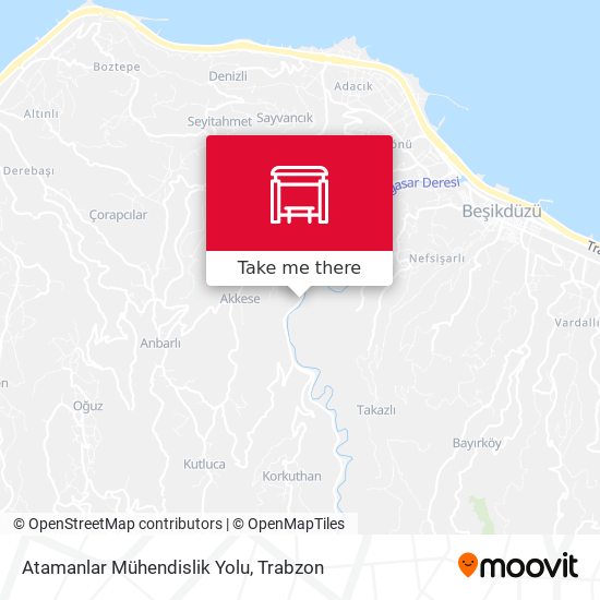 Atamanlar Mühendislik Yolu map