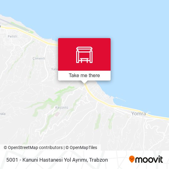 5001 - Kanuni Hastanesi Yol Ayrımı map