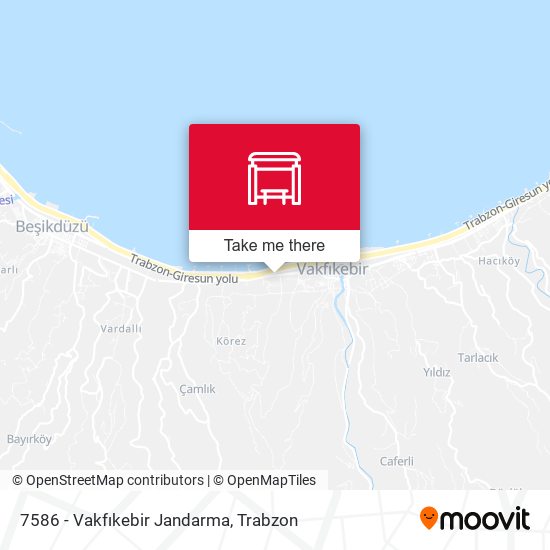 7586 - Vakfıkebir Jandarma map