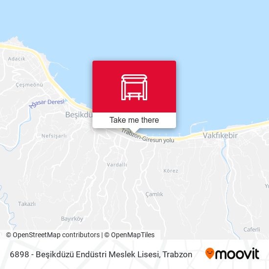 6898 - Beşikdüzü Endüstri Meslek Lisesi map