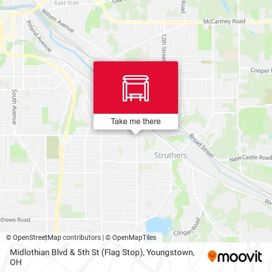 Midlothian Blvd & 5th St (Flag Stop) map