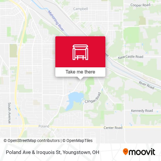 Poland Ave & Iroquois St map