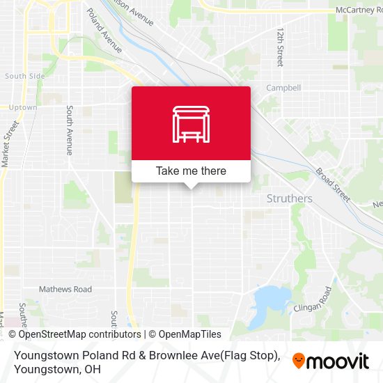 Mapa de Youngstown Poland Rd & Brownlee Ave(Flag Stop)