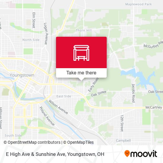 Mapa de E High Ave & Sunshine Ave