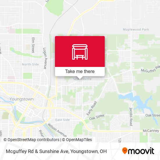 Mcguffey Rd & Sunshine Ave map
