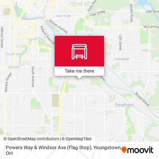 Mapa de Powers Way & Windsor Ave (Flag Stop)