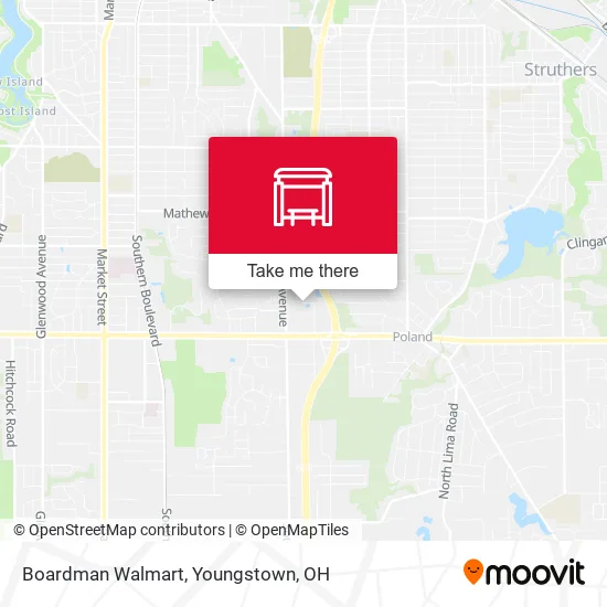 Boardman Walmart map