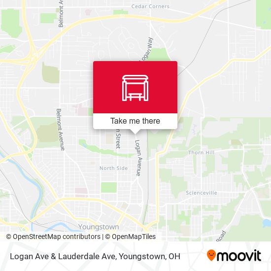 Logan Ave & Lauderdale Ave map