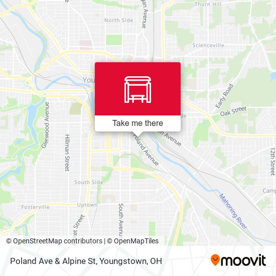 Mapa de Poland Ave & Alpine St