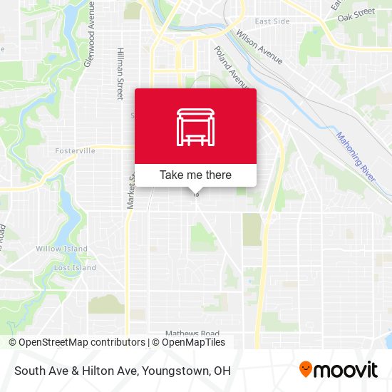 South Ave & Hilton Ave map
