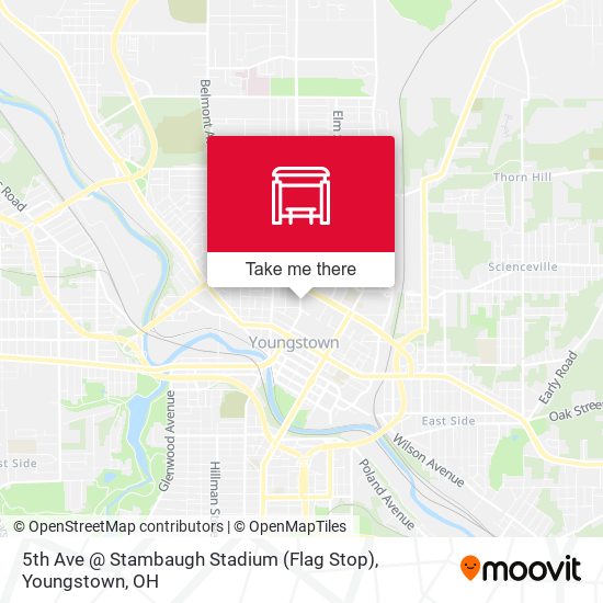 Mapa de 5th Ave @ Stambaugh Stadium (Flag Stop)