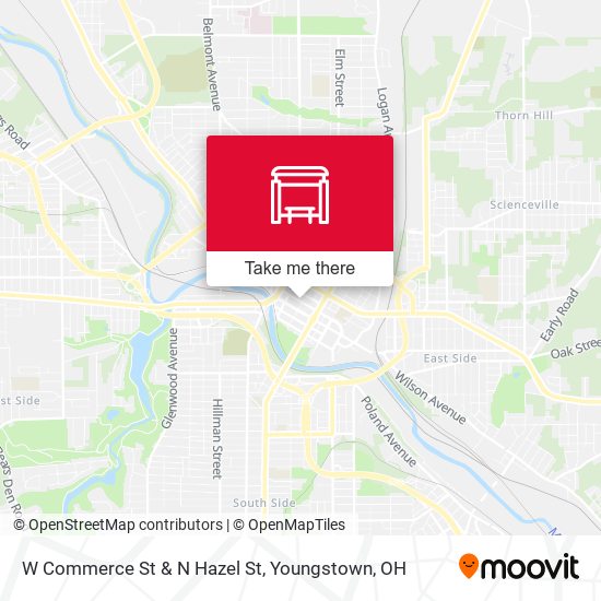 Mapa de W Commerce St & N Hazel St