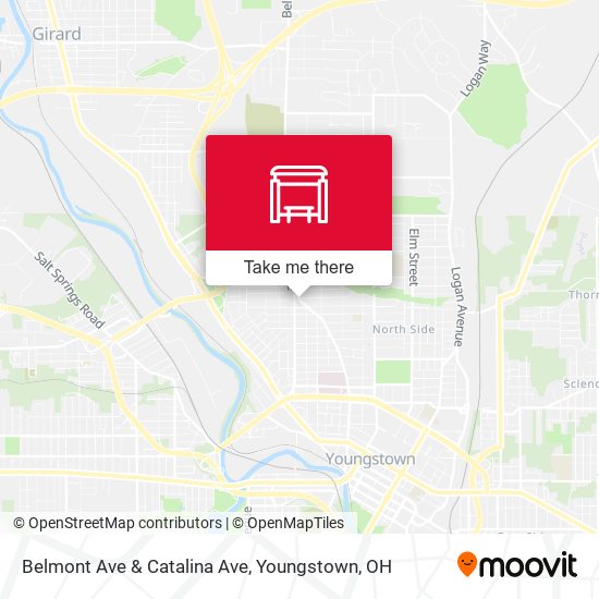 Belmont Ave & Catalina Ave map