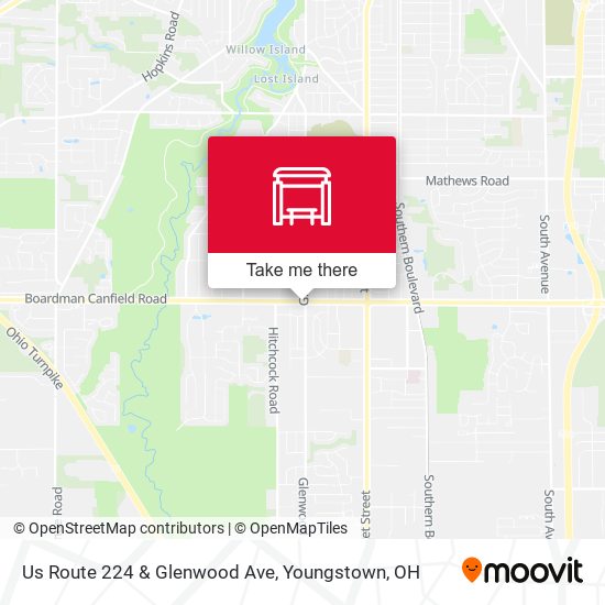 Mapa de Us Route 224 & Glenwood Ave