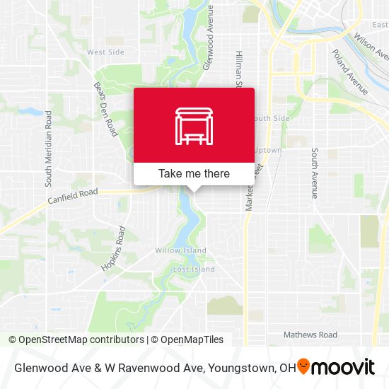Glenwood Ave & W Ravenwood Ave map