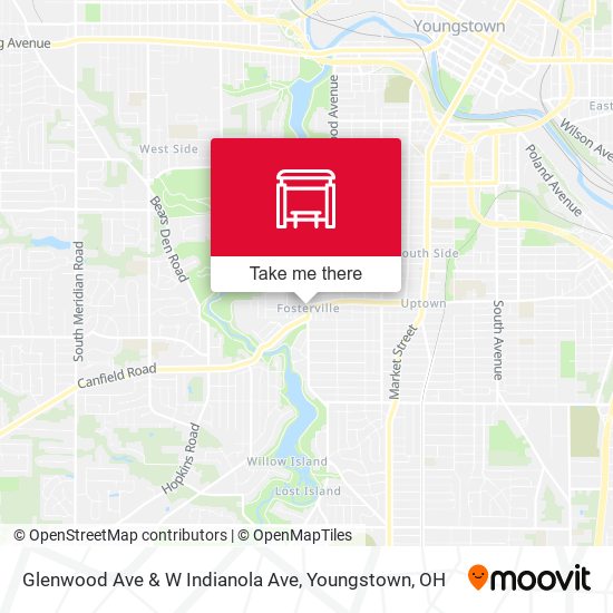 Glenwood Ave & W Indianola Ave map