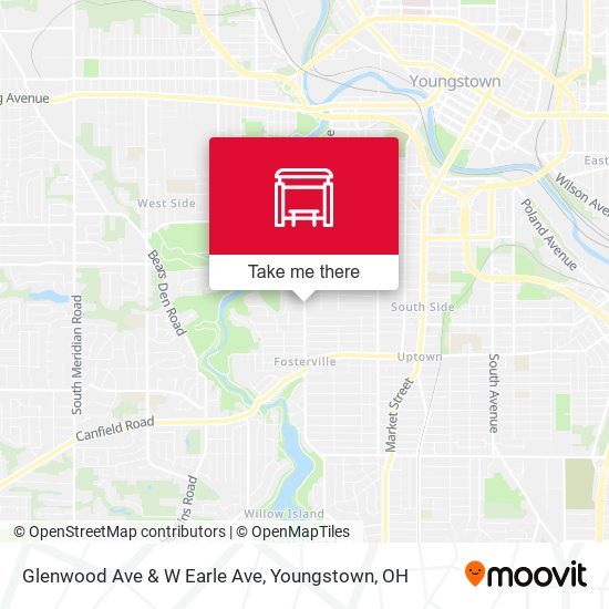Glenwood Ave & W Earle Ave map