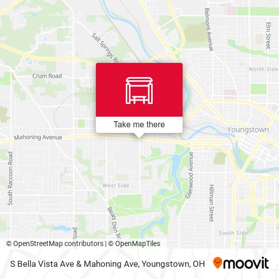 Mapa de S Bella Vista Ave & Mahoning Ave