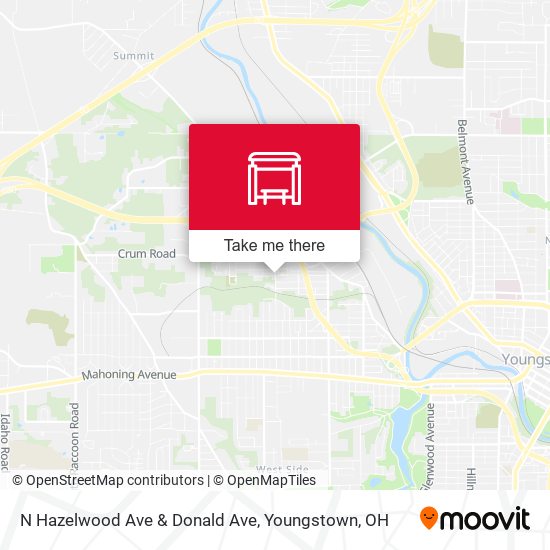 N Hazelwood Ave & Donald Ave map