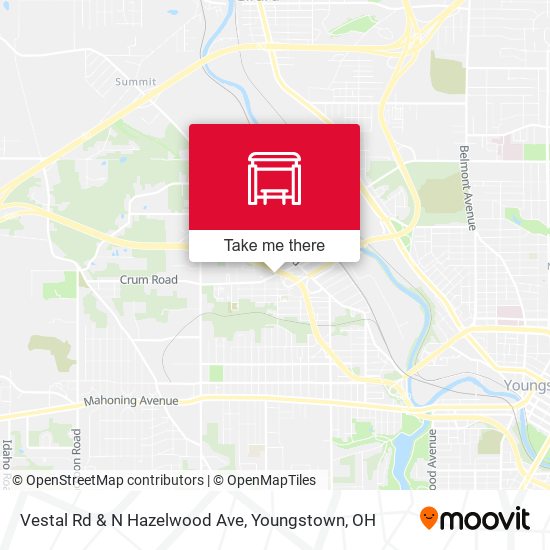 Mapa de Vestal Rd & N Hazelwood Ave