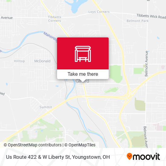 Us Route 422 & W Liberty St map
