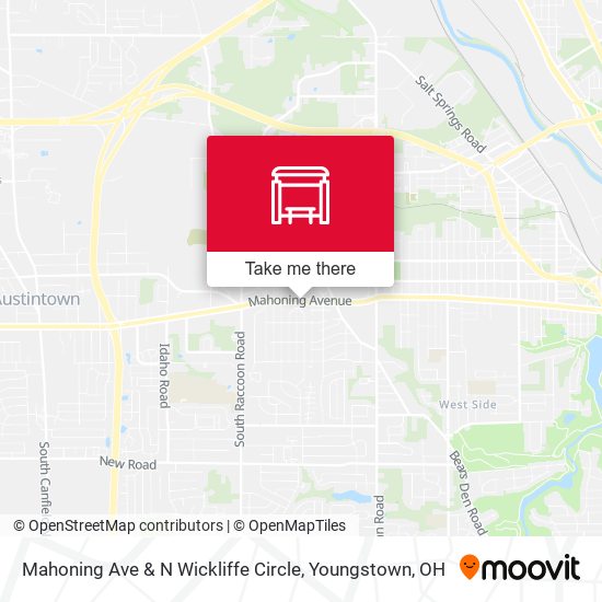 Mahoning Ave & N Wickliffe Circle map