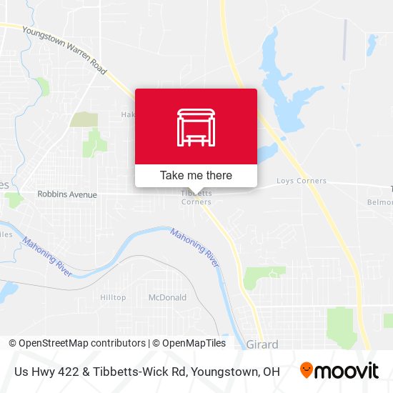 Us Hwy 422 & Tibbetts-Wick Rd map