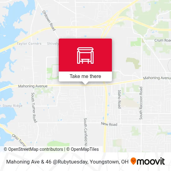 Mahoning Ave & 46 @Rubytuesday map