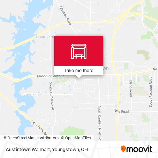 Austintown Walmart map