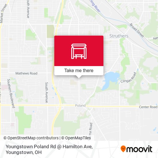 Mapa de Youngstown Poland Rd @ Hamilton Ave