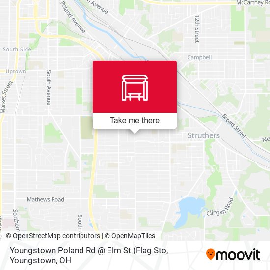 Mapa de Youngstown Poland Rd @ Elm St